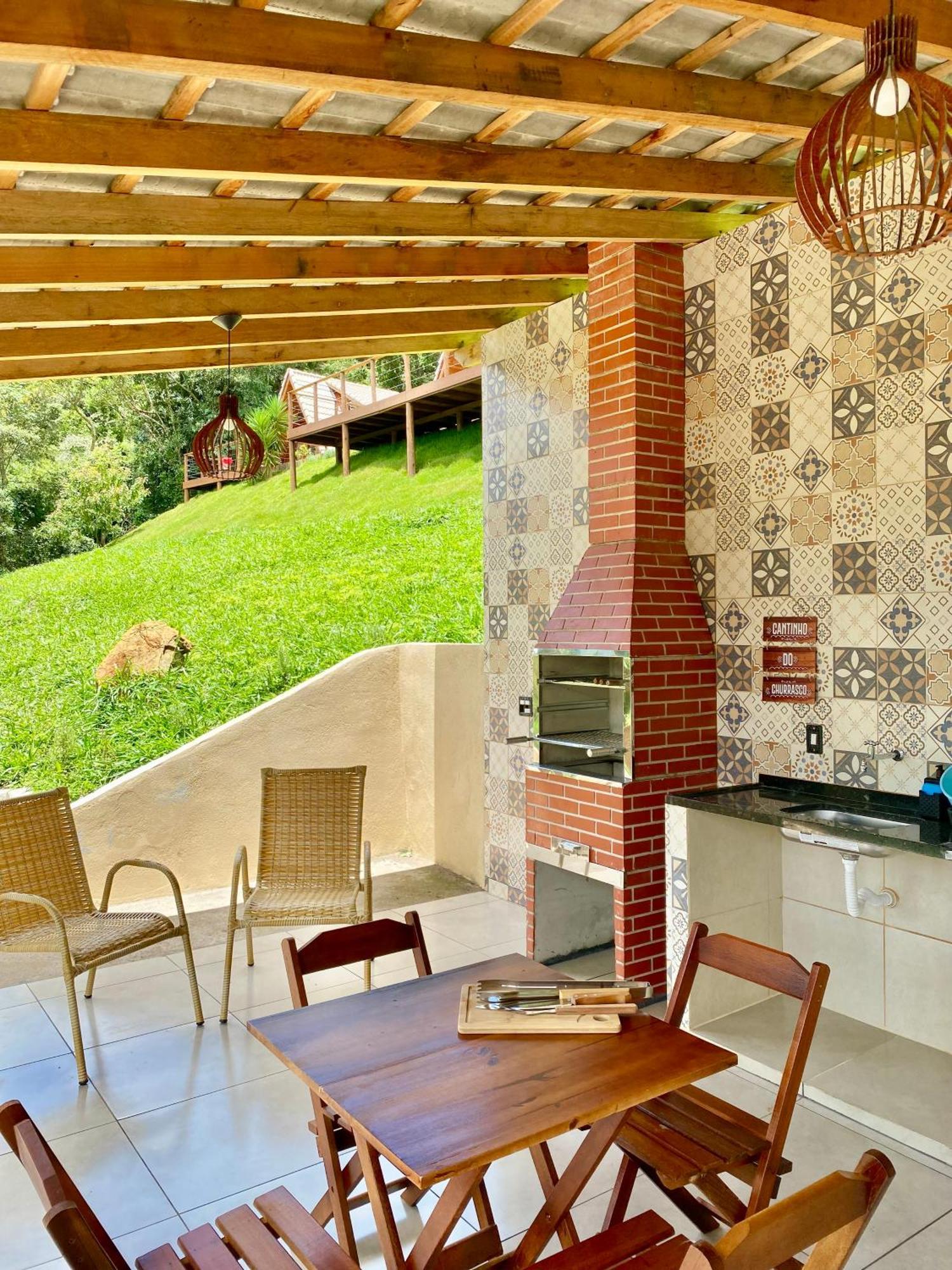 Chales Fazenda Floresta Das Araucarias Cunha Esterno foto