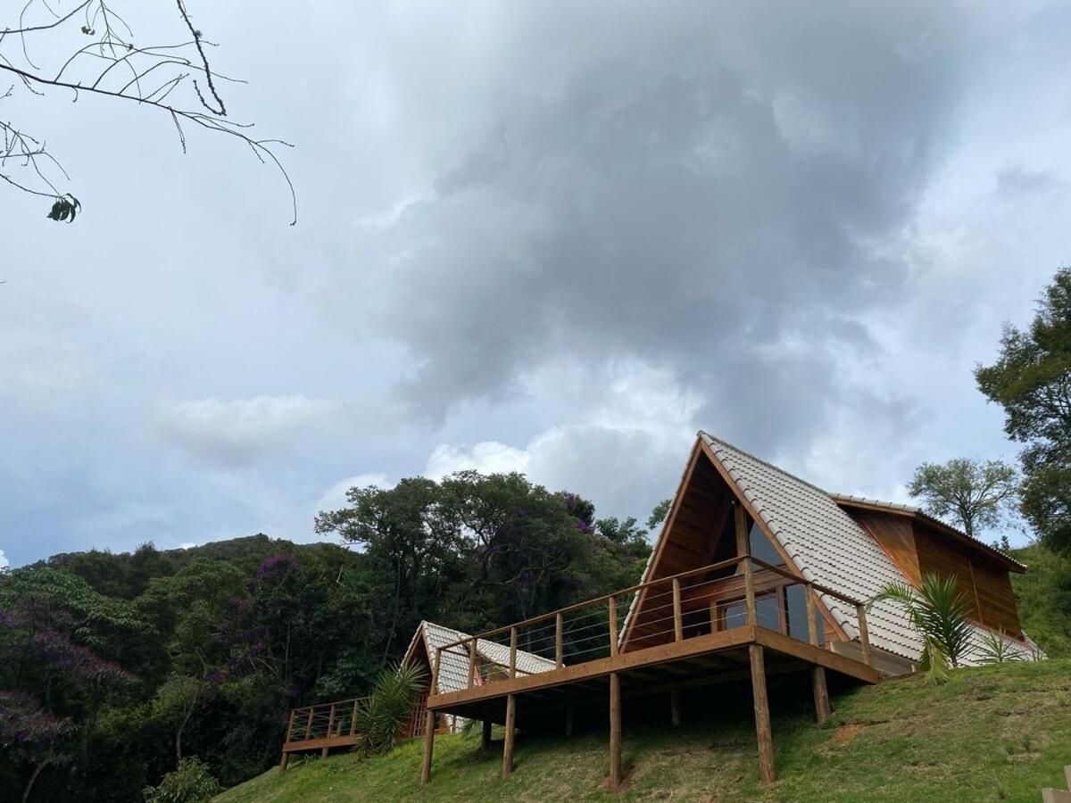 Chales Fazenda Floresta Das Araucarias Cunha Esterno foto